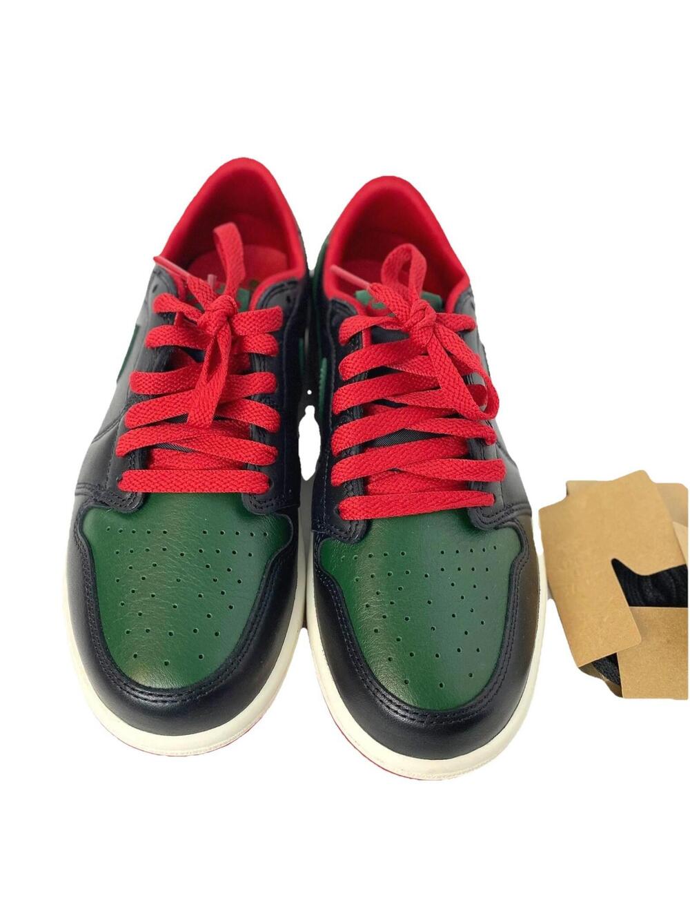 Air Jordan 1 Retro OG Low Black Gorge Green W Size 6